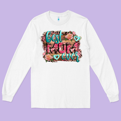 Best Mom Ever Mother's Day Long Sleeve Tee Designed By Cowgirlartshop