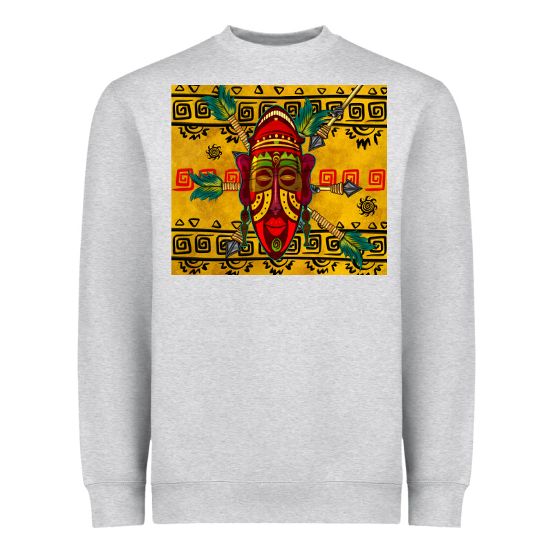 African Mask Tumbler Heavyweight Sweatshirt by BundleAndBundleShop | Teevron