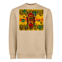 Mushroom african mask tumbler Heavyweight Sweatshirt - BundleAndBundleShop