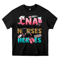 Black Western CNA Because Nurses Need Heroes Heavy Core Tee - LillyAllenDesigns