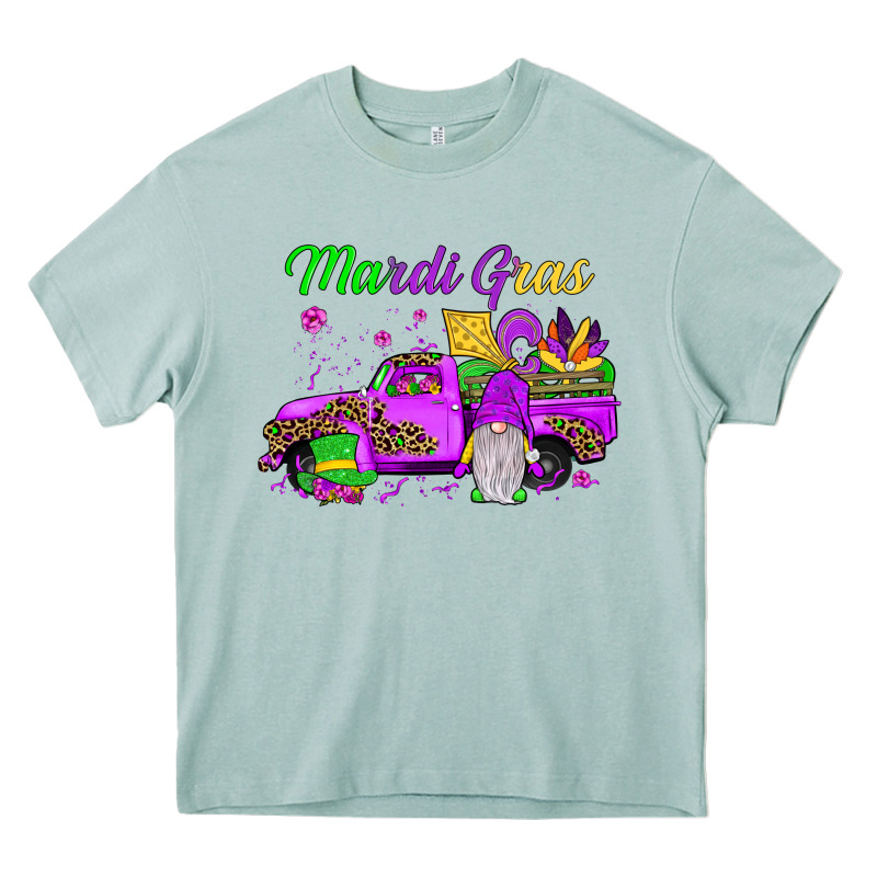 Mardi Gras Truck Gnome Heavy Core Tee by JahusDesignShop | Teevron
