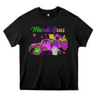 Black mardi gras truck gnome Heavy Core Tee - JahusDesignShop