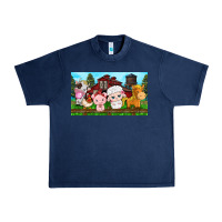 Navy cute farm animals Urban Heavy Tee - TumblerDesignByShophia
