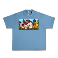 Pebble Blue cute farm animals Urban Heavy Tee - TumblerDesignByShophia