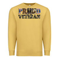 Antique Gold armed forces day proud veteran Premium Sweatshirt - Artiststas