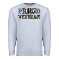 Heather Grey armed forces day proud veteran Premium Sweatshirt - Artiststas