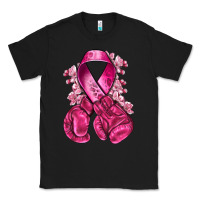 Black breast cancer with boxing gloves Classic Tee - NancyCooperArtShop