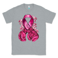 Heather Grey breast cancer with boxing gloves Classic Tee - NancyCooperArtShop