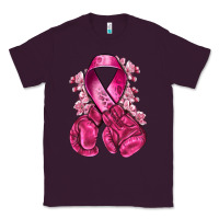Plum breast cancer with boxing gloves Classic Tee - NancyCooperArtShop
