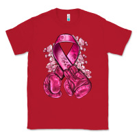 Red breast cancer with boxing gloves Classic Tee - NancyCooperArtShop