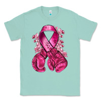 Seafoam breast cancer with boxing gloves Classic Tee - NancyCooperArtShop