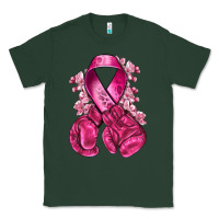 Sports Green breast cancer with boxing gloves Classic Tee - NancyCooperArtShop