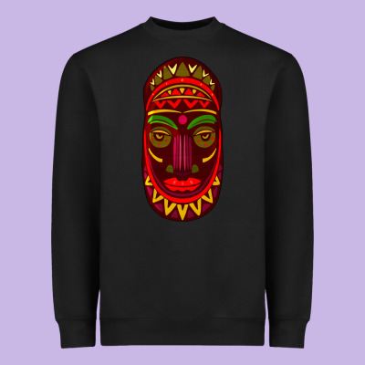 African Masks 3 Heavyweight Sweatshirt Designed By Bundleandbundleshop