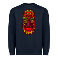 Navy african masks 3 Heavyweight Sweatshirt - BundleAndBundleShop