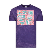 Cloud Purple funny nurse Vintage Tee - TumblerDesignByShophia