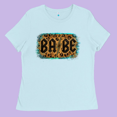 Leopard Pattern Babe Tried Ladies Tee Designed By Bettercallsaul
