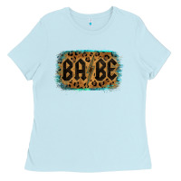 Baby Blue Leopard Pattern Babe Tried Ladies Tee - Bettercallsaul