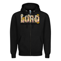 Black the lord is my light and my salvation Zipper Hoodie - CowhideDigitalArt
