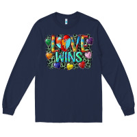 Navy Love wins Long Sleeve Tee - CowGirlArtShop