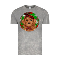 Cloud Rock Christmas Toy Poodle Vintage Tee - RanaPortraitStore
