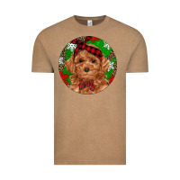 Vintage Coffee Christmas Toy Poodle Vintage Tee - RanaPortraitStore