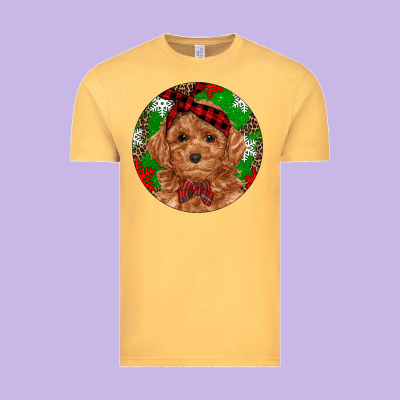 Christmas Toy Poodle Vintage Tee Designed By Ranaportraitstore