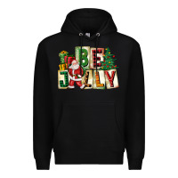 Black be jolly santa christmas Premium Hoodie - FaDigitalArtStudio