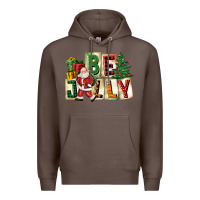 Coffee be jolly santa christmas Premium Hoodie - FaDigitalArtStudio