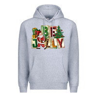 Heather Grey be jolly santa christmas Premium Hoodie - FaDigitalArtStudio