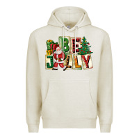 Oatmeal Heather be jolly santa christmas Premium Hoodie - FaDigitalArtStudio