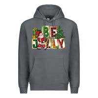 Rock be jolly santa christmas Premium Hoodie - FaDigitalArtStudio