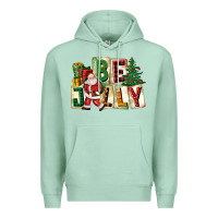 Seafoam be jolly santa christmas Premium Hoodie - FaDigitalArtStudio