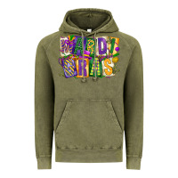 Vintage Olive mardi  gras Vintage Hoodie - CowGirlArtShop