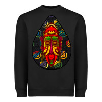 Black african masks teardrop  6 Heavyweight Sweatshirt - BundleAndBundleShop