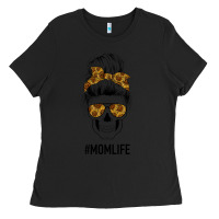 Black Sunflower Mom Skull Ladies Tee - Bettercallsaul