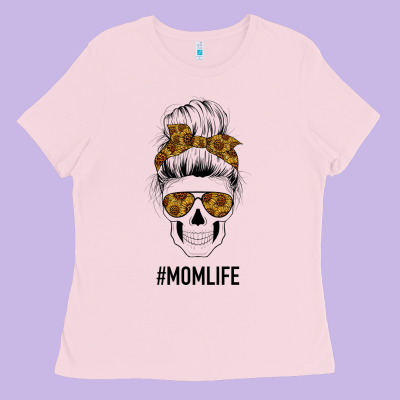 Sunflower Mom Skull Ladies Tee Designed By Bettercallsaul