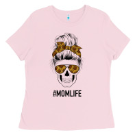 Bubblegum Pink Sunflower Mom Skull Ladies Tee - Bettercallsaul
