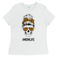 White Sunflower Mom Skull Ladies Tee - Bettercallsaul