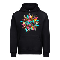 Black racing sunflower Urban Hoodie - AdoDesignShop
