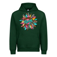 Foreset Green racing sunflower Urban Hoodie - AdoDesignShop