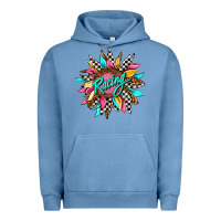 Pigment Pebble Blue racing sunflower Urban Hoodie - AdoDesignShop