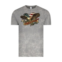 Cloud Rock Freedom America Eagle 4th of july Vintage Tee - HowdyJamesFarm