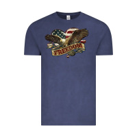 Vintage Denim Freedom America Eagle 4th of july Vintage Tee - HowdyJamesFarm