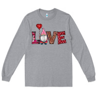 Heather Grey valentine's day gnomes love Long Sleeve Tee - RanaPortraitStore