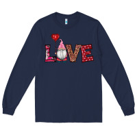 Navy valentine's day gnomes love Long Sleeve Tee - RanaPortraitStore