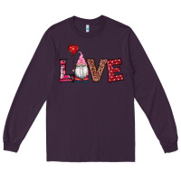 Plum valentine's day gnomes love Long Sleeve Tee - RanaPortraitStore