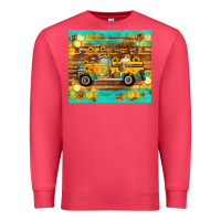 Cardinal western bee gnomes truck honeycomb  leopard turquoise wooden serape Premium Sweatshirt - Artiststas