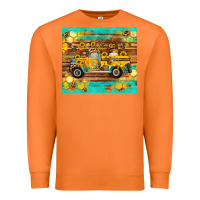 Carrot western bee gnomes truck honeycomb  leopard turquoise wooden serape Premium Sweatshirt - Artiststas