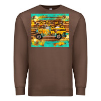 Chestnut western bee gnomes truck honeycomb  leopard turquoise wooden serape Premium Sweatshirt - Artiststas