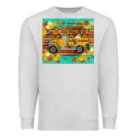 Dove Grey western bee gnomes truck honeycomb  leopard turquoise wooden serape Premium Sweatshirt - Artiststas